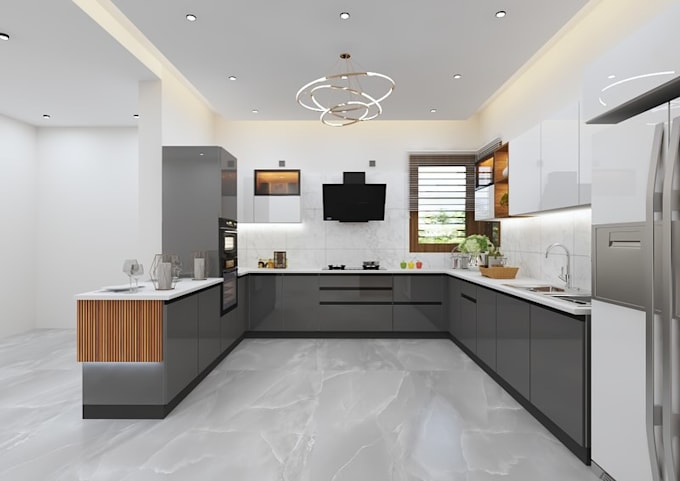 Gig Preview - Design kitchen, bathroom, bedroom, interior design and 3d rendering