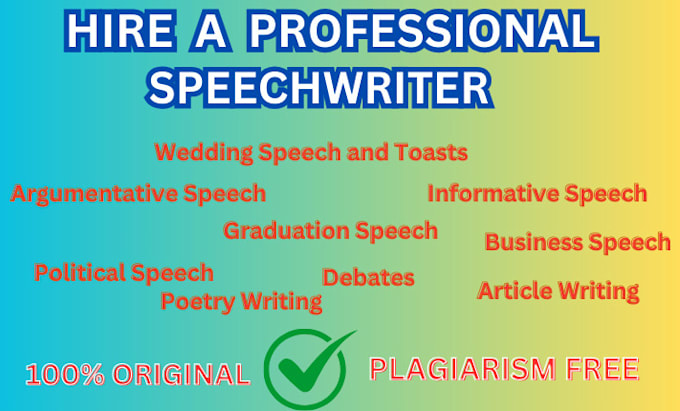 Bestseller - do professional speechwriting to captivate and inspire your audience