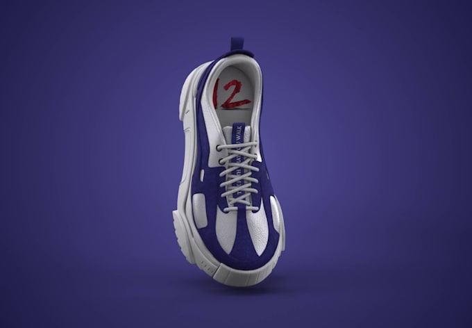 Gig Preview - 3d shoe animation shoe design 3d sneakers animation 3d footwear modeling insole