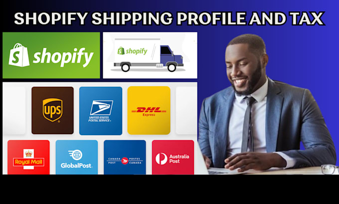 Gig Preview - Setup shopify shipping profile, shopify tax for both domestic and international