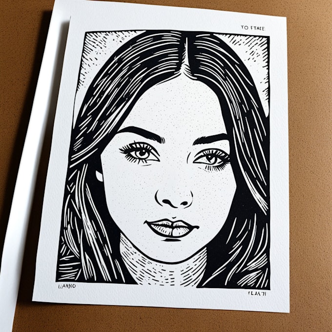 Gig Preview - Create a portrait print linocut