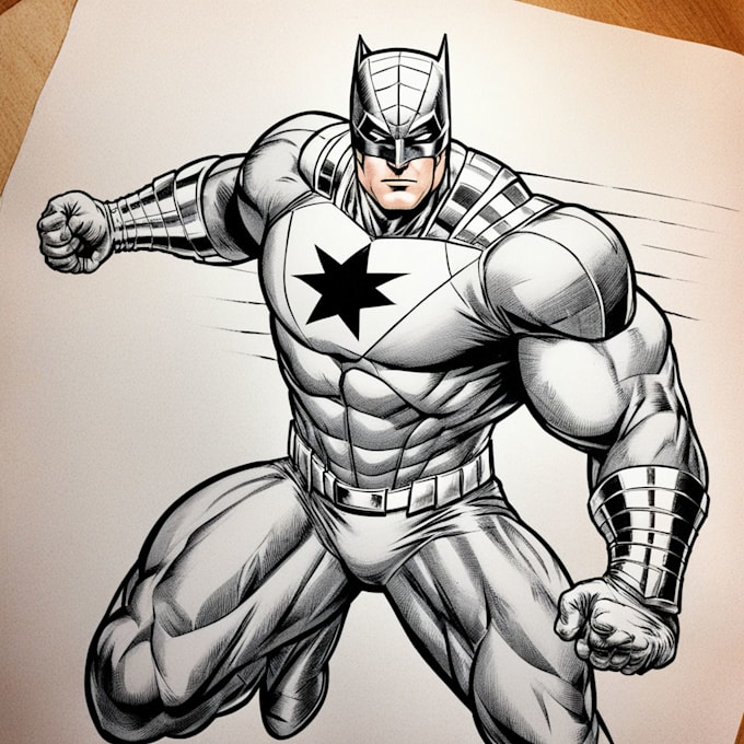 Gig Preview - Draw superhero action comic