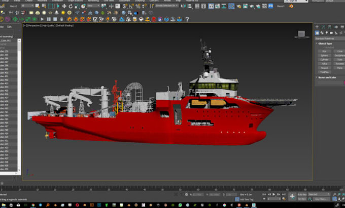 Gig Preview - 3d realistic ship model design ship yatch boat animation design 3d printing stl