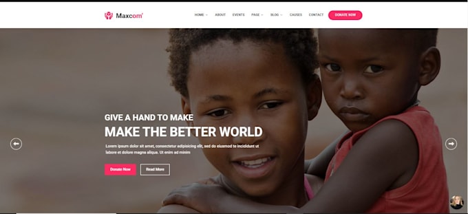 Gig Preview - Design nonprofit website, charity website and nonprofit website with wordpress