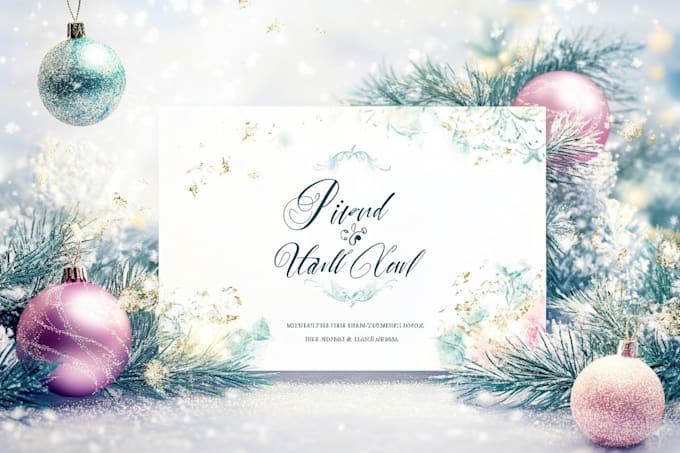 Gig Preview - Create amazing christmas, greeting or holiday card