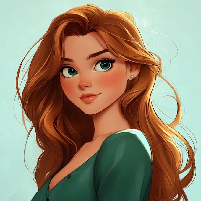 Gig Preview - Desing you a beautiful portrait in disney cartoon style