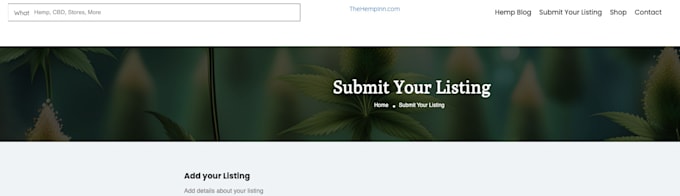 Gig Preview - List your hemp business or brand on thehempinn directory