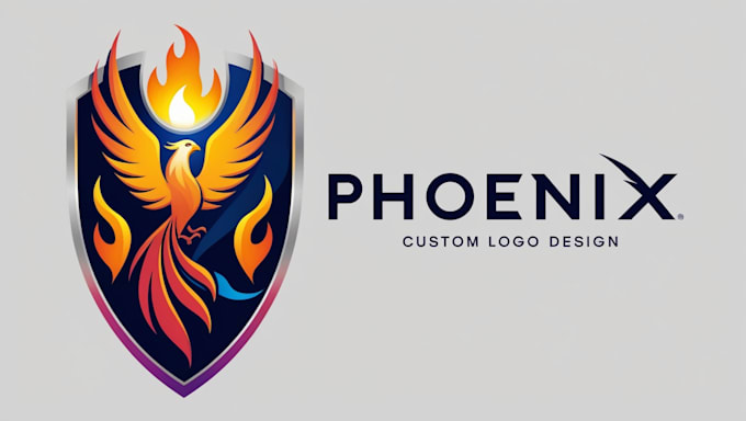 Gig Preview - Do custom phoenix logo design