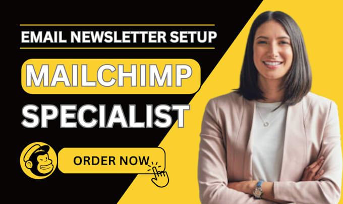 Gig Preview - Setup mailchimp email marketing mailchimp landing page newsletter template