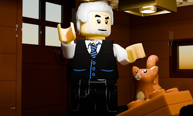 Gig Preview - Lego character 3d lego model lego animation 3d lego character 3d lego animation