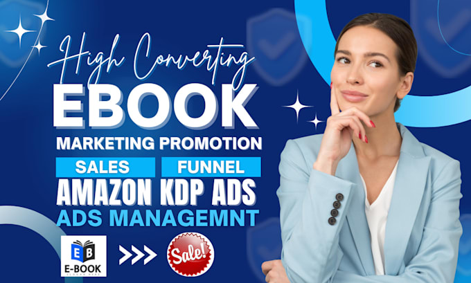 Gig Preview - Do ebook promotion ebook marketing ebook sales funnel through amazon KDP ads