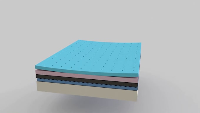 Gig Preview - 3d mattress animation topper animation 3d product anmation bed model 3d sofa cgi