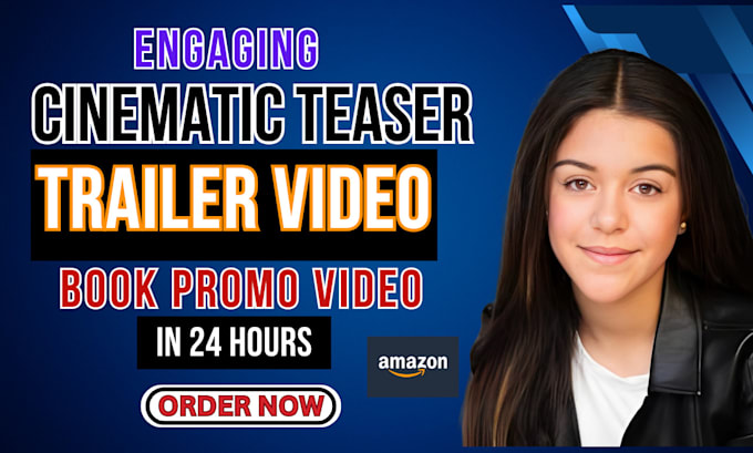 Gig Preview - Do cinematic teaser trailer promo amazon book video editing youtube short intro