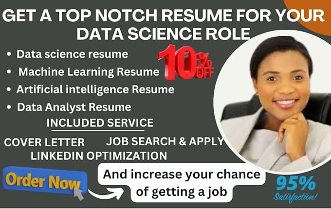 Gig Preview - Write data science, ai, machine learning, data analysis CV