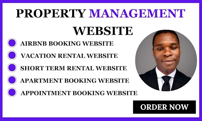 Gig Preview - Property management website short term rental website apartment booking website