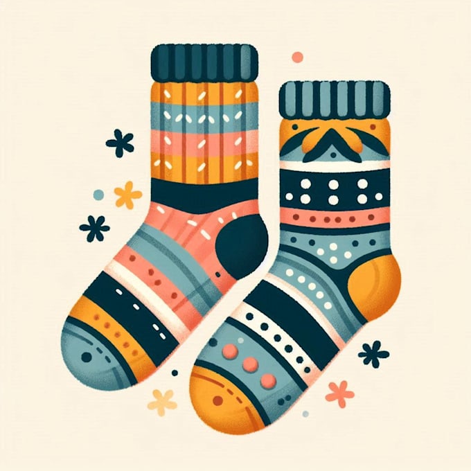 Gig Preview - Do design custom and unique socks design