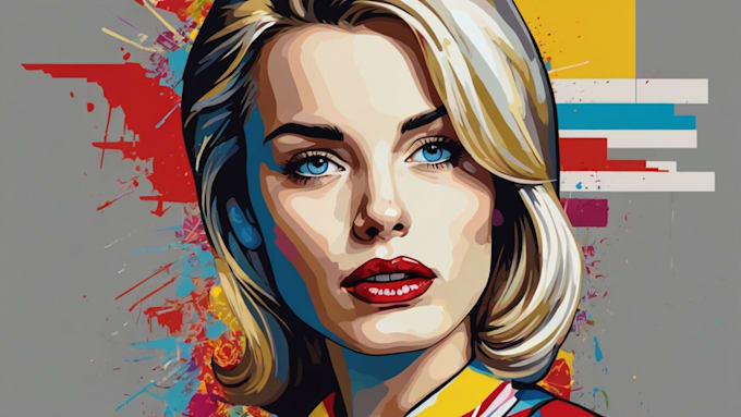 Gig Preview - Draw a unique pop, wpap, roy lichtenstein style art and modern graffiti