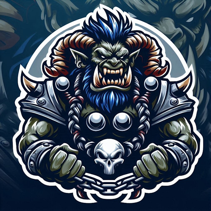 Bestseller - do modern awesome orc mascot e sport logo design service for 1 day