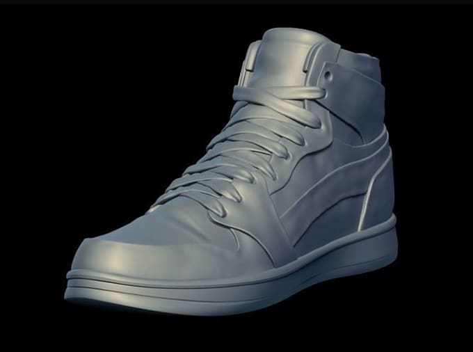 Gig Preview - Create 3d shoes model, sock, footwear, 3d sneaker photorealistic rendering heels