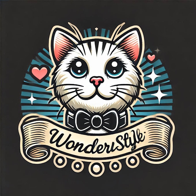 Bestseller - do wonderful style cat hand drawing mascot logo design with unlimited review