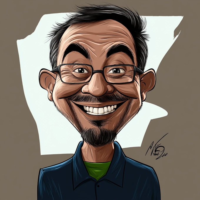 Gig Preview - Draw a caricatures portrait from your photo