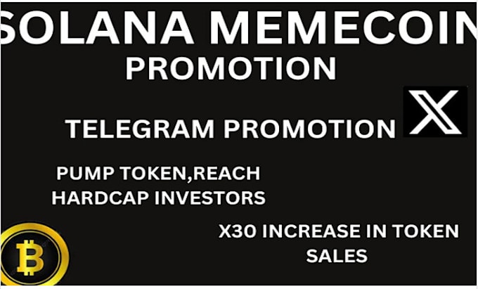 Bestseller - crypto telegram promotion pump fun solana meme coin crypto promotion x marketing