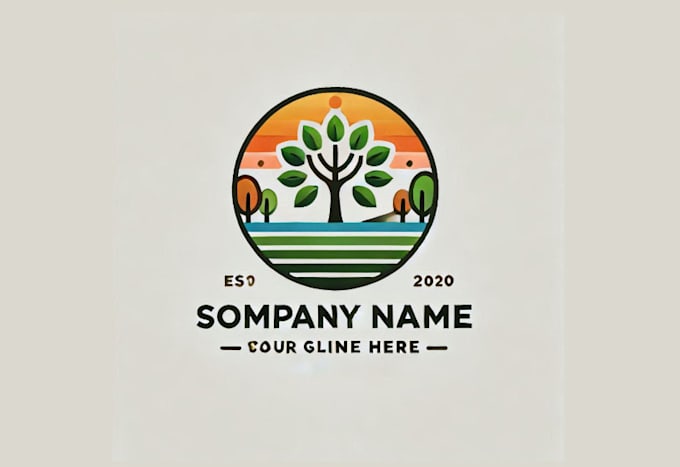 Gig Preview - Do creative natural, tree, eco, green logo for your business