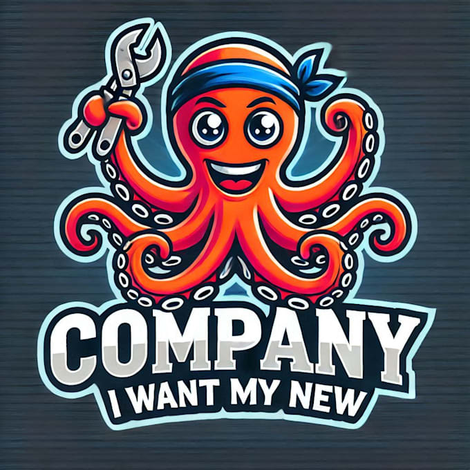 Gig Preview - Do make octopass mascot logo design with 1 day delivery