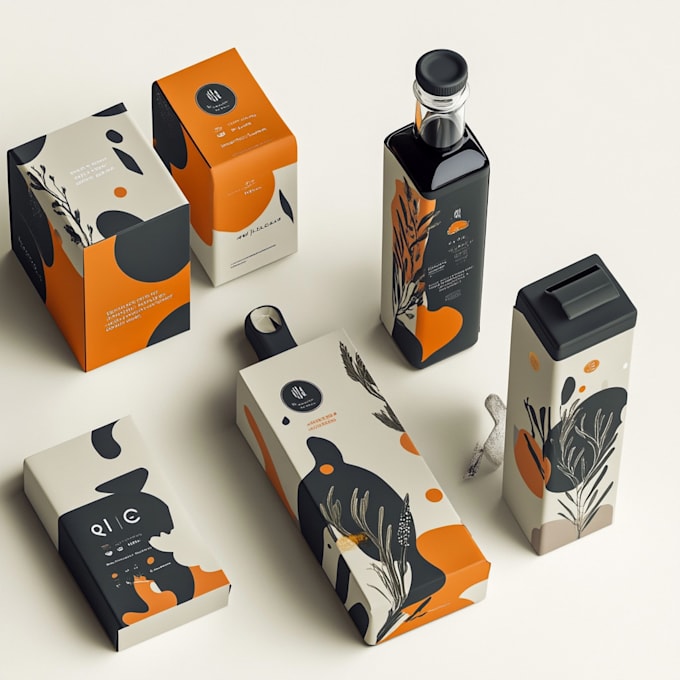 Gig Preview - Do modern and luxury product packaging box or label design