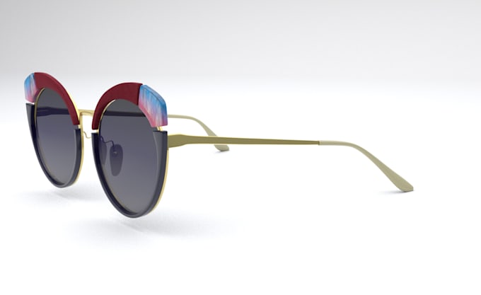 Gig Preview - Make 3d cgi eyewear animation, sunglass design, 3d fashion, eyewear design