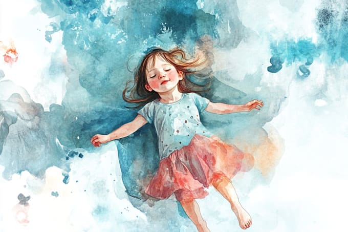 Gig Preview - Draw digital watercolor children book illustration