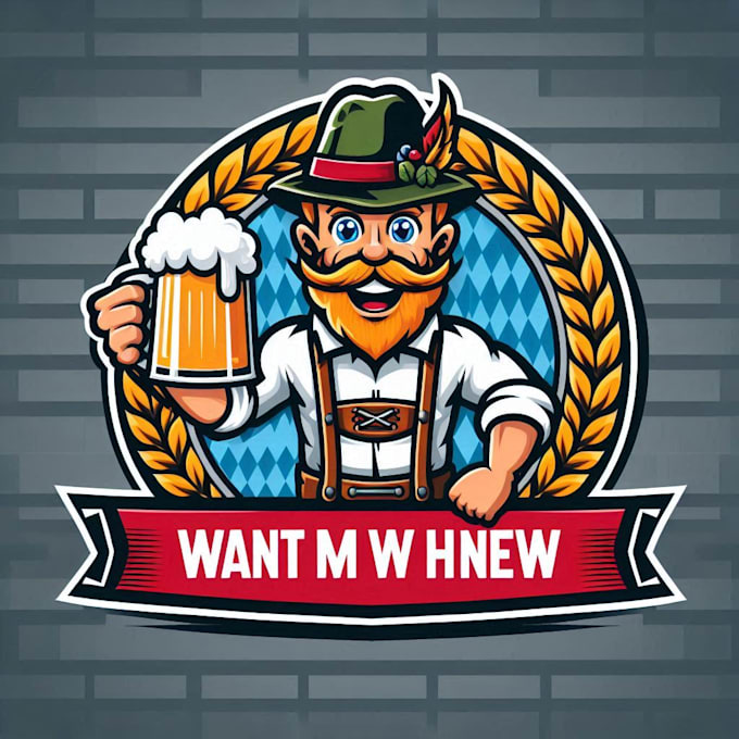 Gig Preview - Do make oktoberfest mascot logo design with express delivery