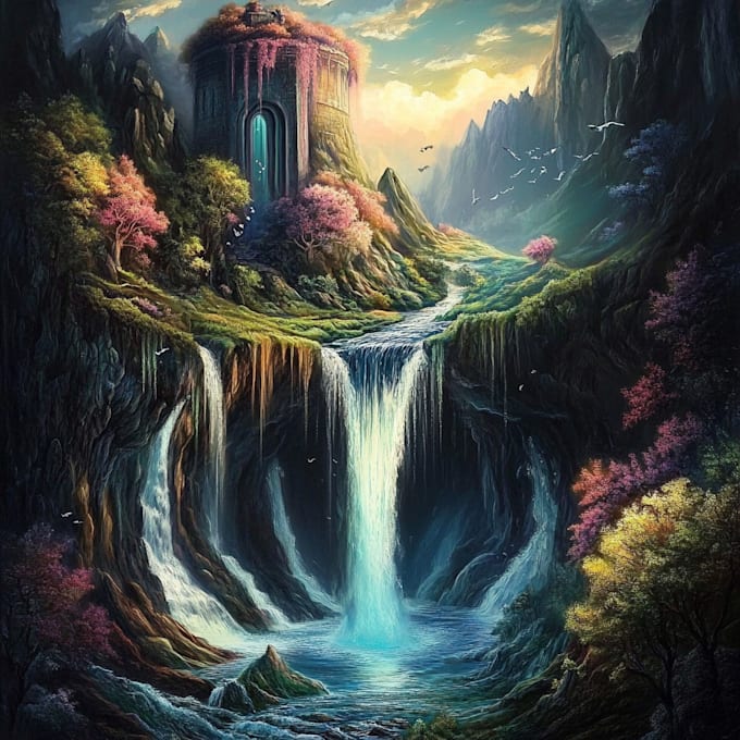 Gig Preview - Fantasy dnd background, landscape and environment art