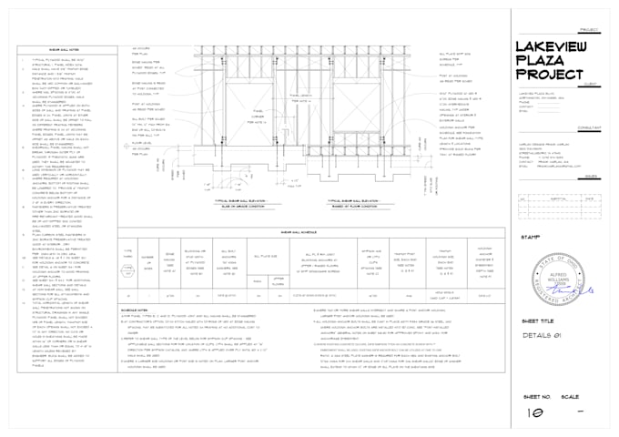 Gig Preview - Make architectural plans for permit