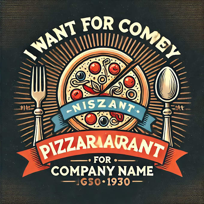 Gig Preview - Do make retro pizza restaurant vintage logo design with 1 day delivery