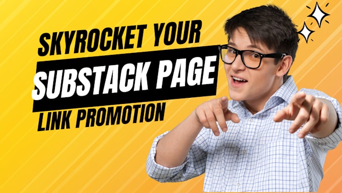 Bestseller - do viral promotion for your substack page link to real and active audience