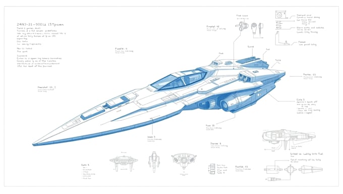 Gig Preview - Design a spaceship, sci fi illustration and sci fi art