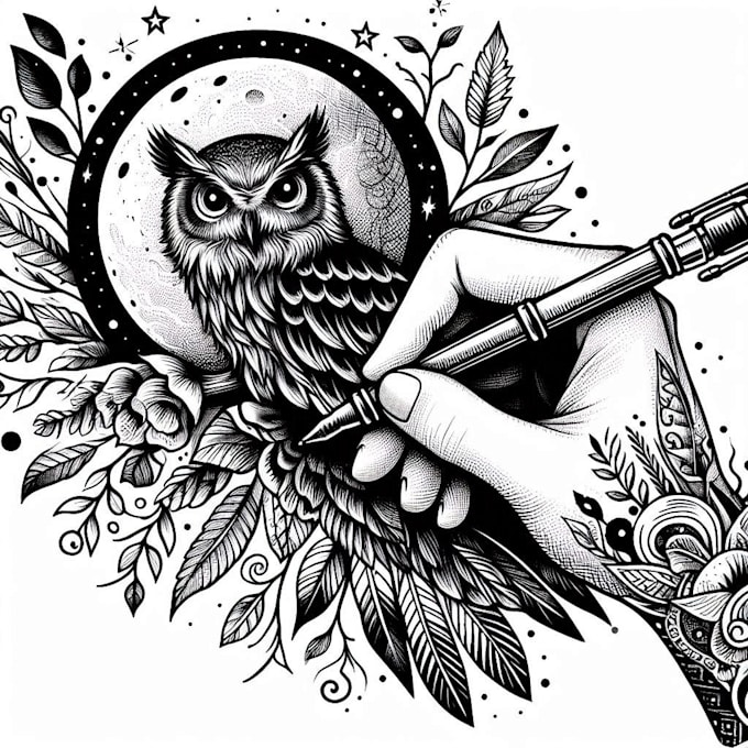 Gig Preview - Do hand draw your amazing custom tattoo design