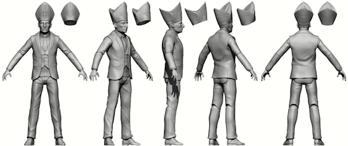 Gig Preview - 3d action figure, 3d character sculpting, articulated figure 3d printing zbrush