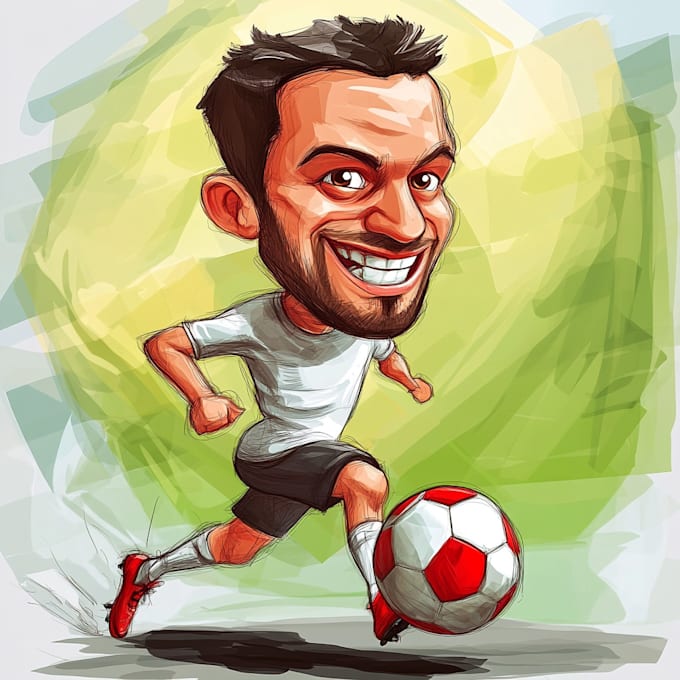 Gig Preview - Draw sports cartoon with big head or caricature style