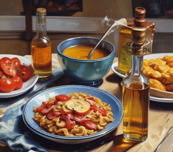 Bestseller - draw food, anything oil painting