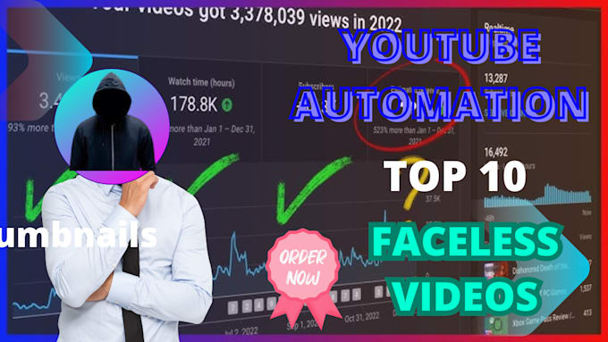 Gig Preview - Create top 10, faceless, luxury, finance yt cash cow videos