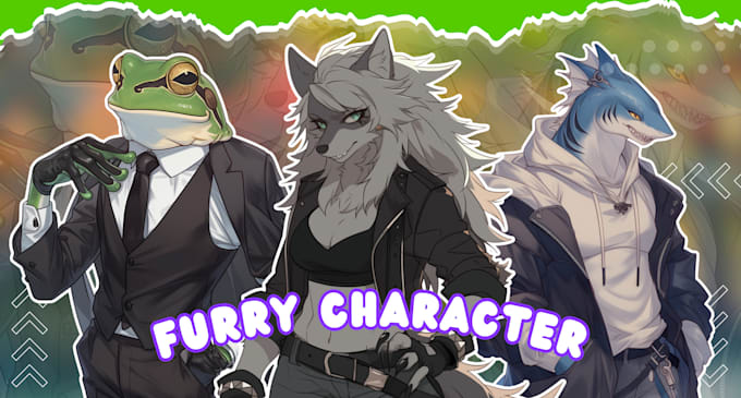 Gig Preview - Draw furry art, fursona, original furry character, sfw and anthro art