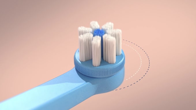 Gig Preview - 3d toothbrush animation 3d toothpaste promo 3d mouthwash video product animation