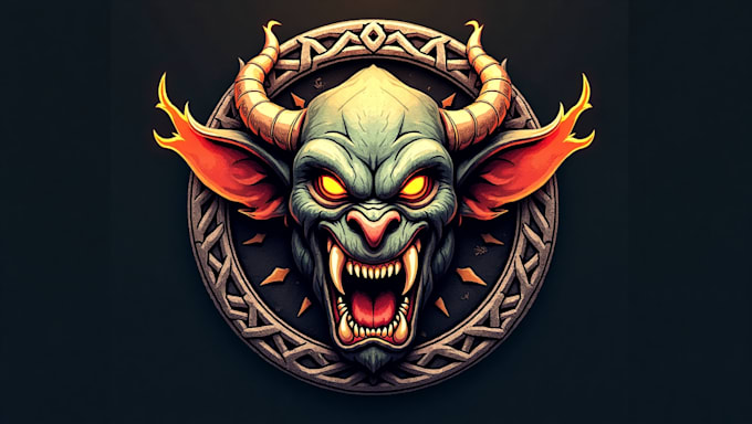 Bestseller - do epic warcraft goblin logo design