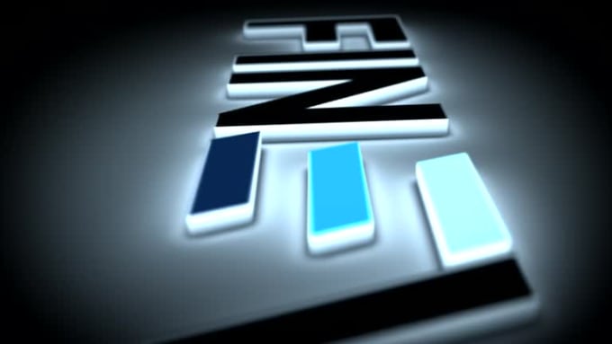 Create a 3d logo glowing animated intro video by Graphicsashley