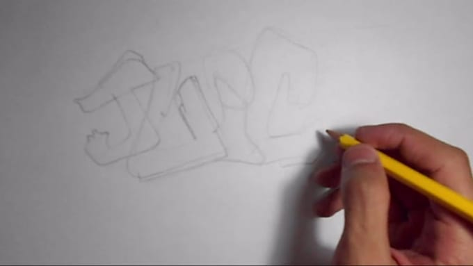 Speed draw graffiti video by Xblackout