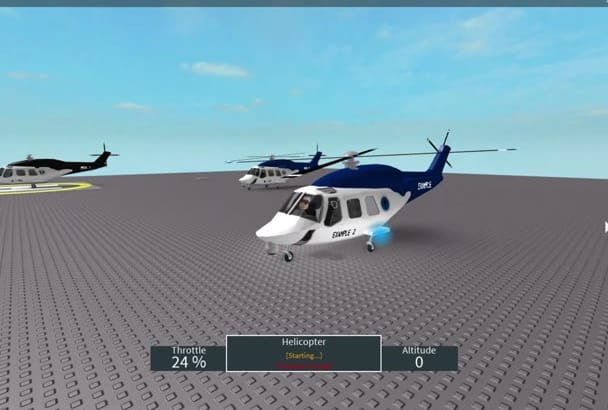 Create A Smooth 8 Seat Helicopter In Roblox - 