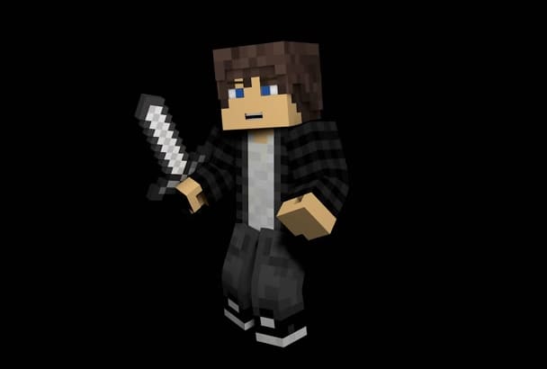 Turn your minecraft skin into a fancy 3d model by Vpyrofan