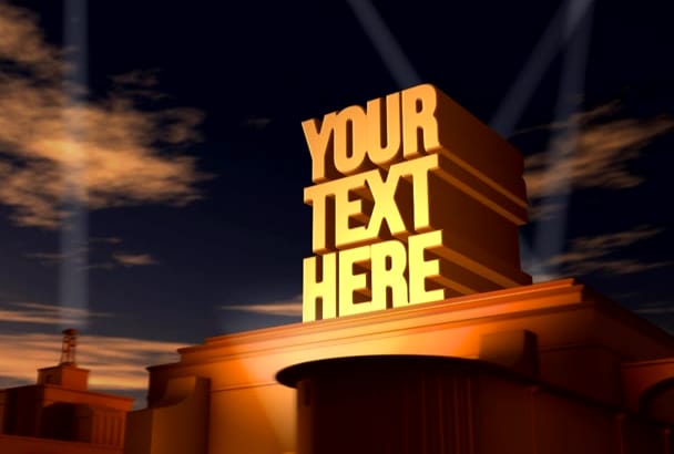 Make this famous movie studio intro with your logo or text ...